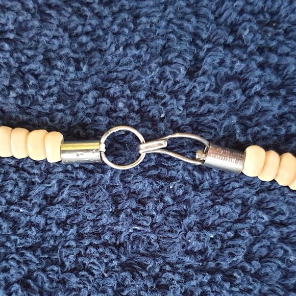 Chunky Vintage African Art Hand-Carved Bone Necklace - Picture 11 of 15